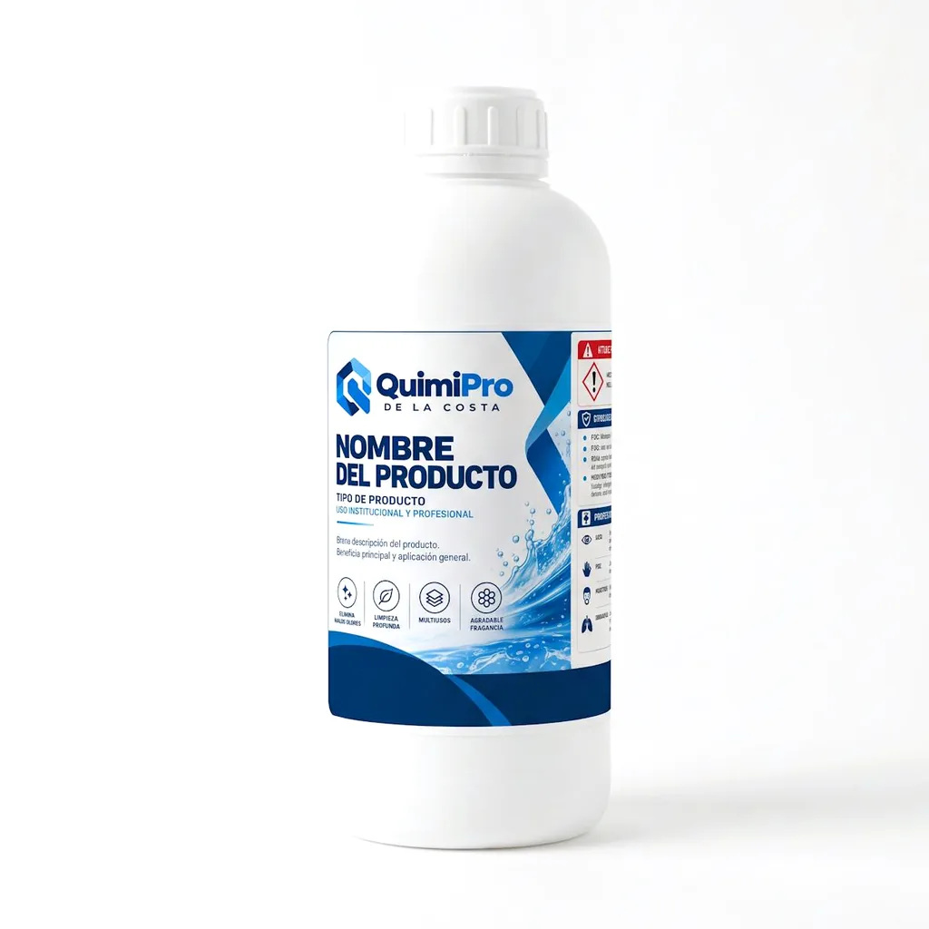 Envase de muestra QuimiPro (botella de 1 L) para Clarificador
