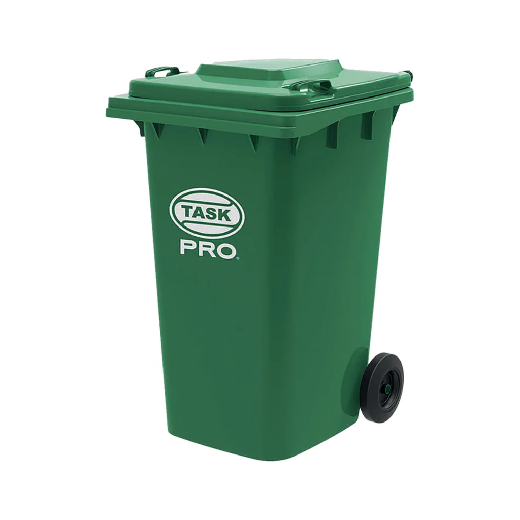 Contenedor para basura con ruedas, fabricante Task Pro